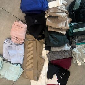 ALO LULULEMON PINK UNDERAURMOR BOMBSHELL ETC Clothing Bundle WORKOUT PANTS